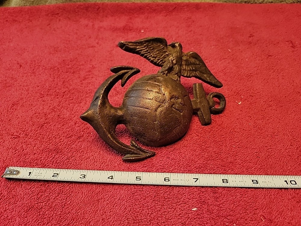 US MARINE CORPS BRASS GLOBE EAGLE ANCHOR