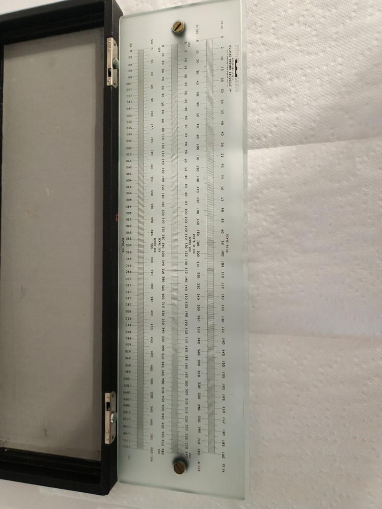Optical Gaging Products Multi Scale Glass Rule