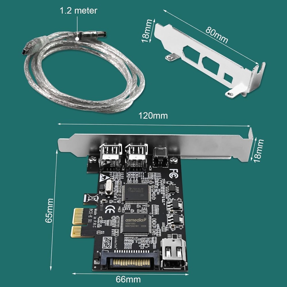 Texas Instruments PCIE Firewire 1394A Host Controller