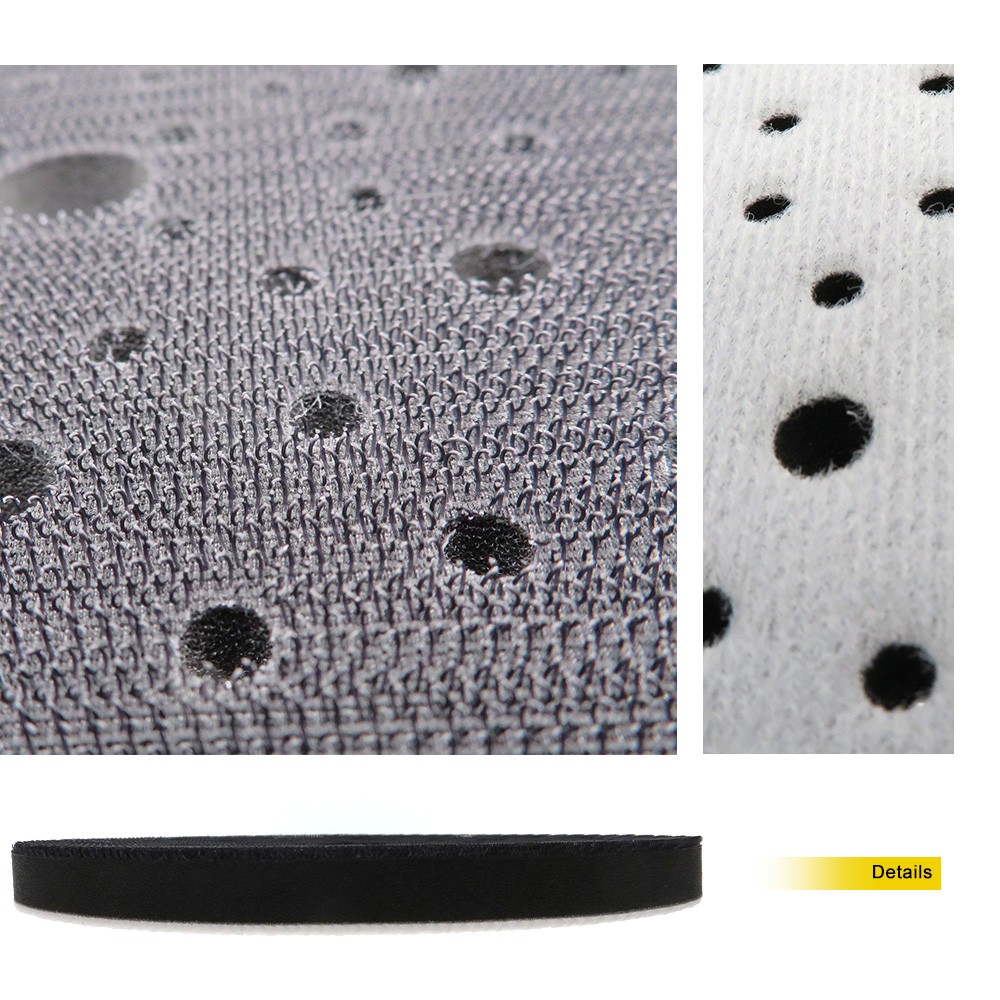 6 Inch 53 Hole Soft Foam Cushion Sponge Interface Buffer Pad For Sanding Pads