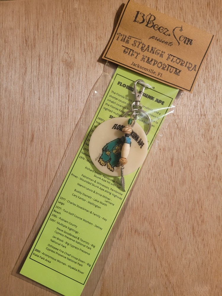 Florida Skunk Ape Glow Keychain