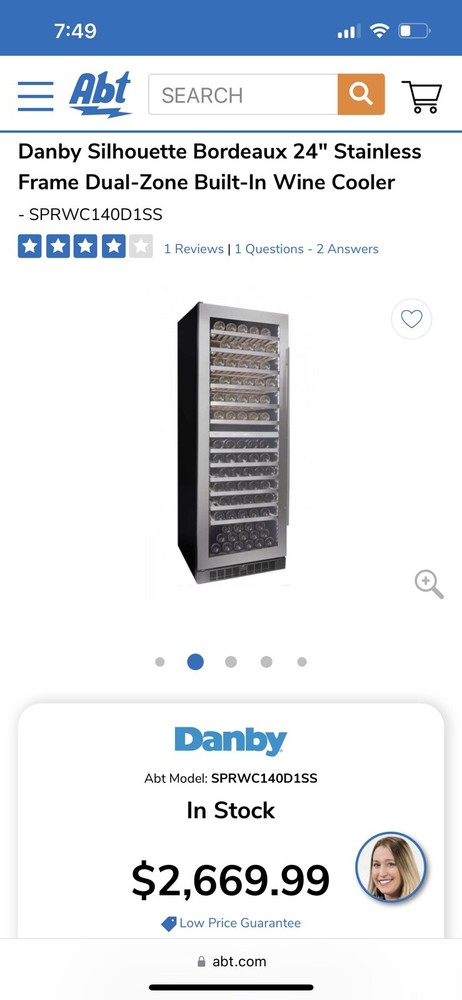 Danby Silhouette Wine Cellar/ Wine cooler