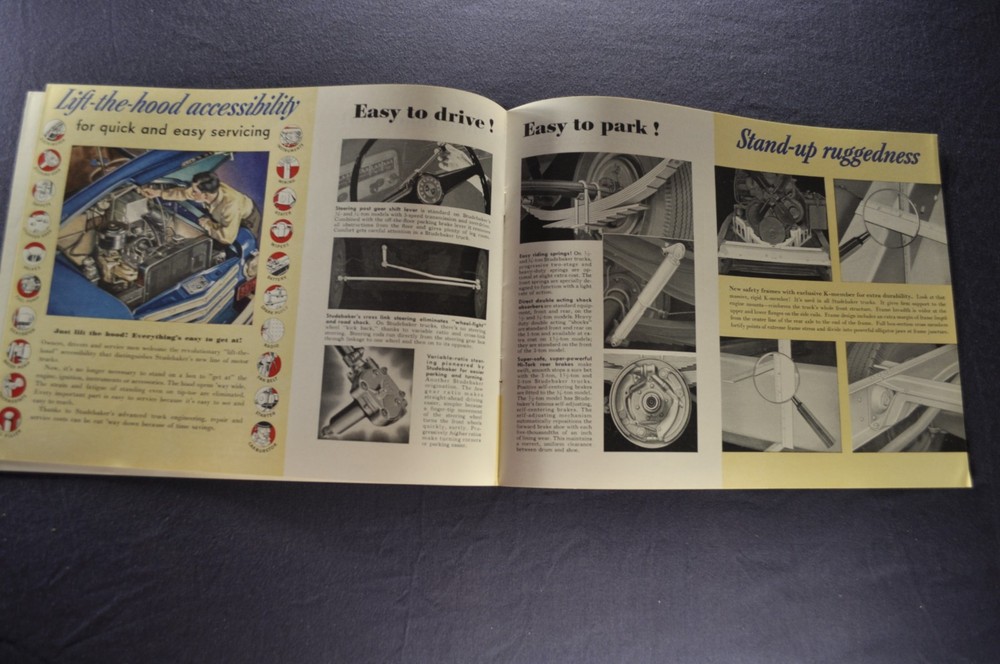 1950-1951 Studebaker Truck Brochure Pickup Stake Panel Dump Excellent Original