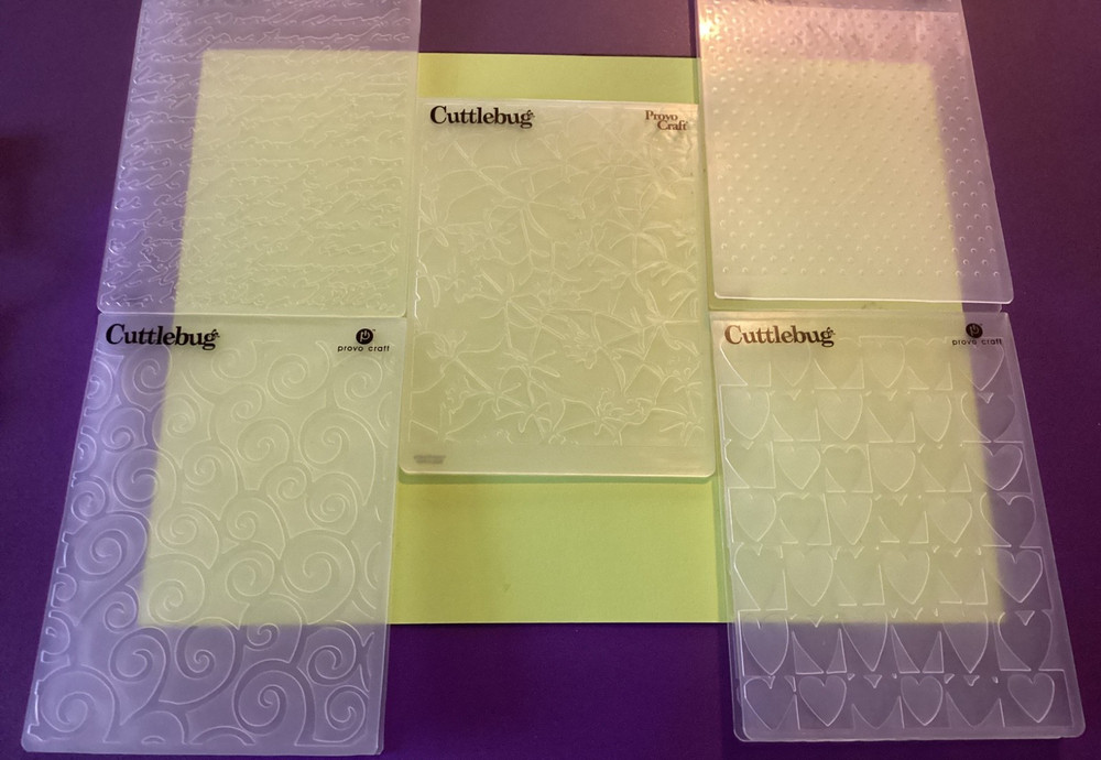Cuttlebug Lot Embossing Folders 5 Folders
