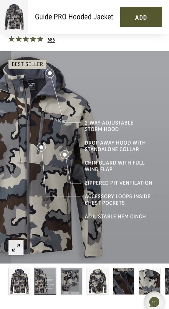 KUIU Guide PRO Hooded Jacket XL VIAS