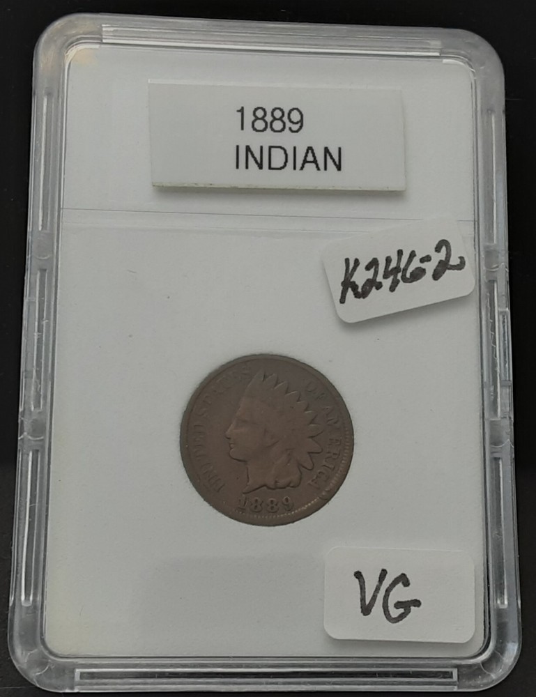 1889 INDIAN HEAD CENT- VG - IN PLASTIC CASE - K246-2