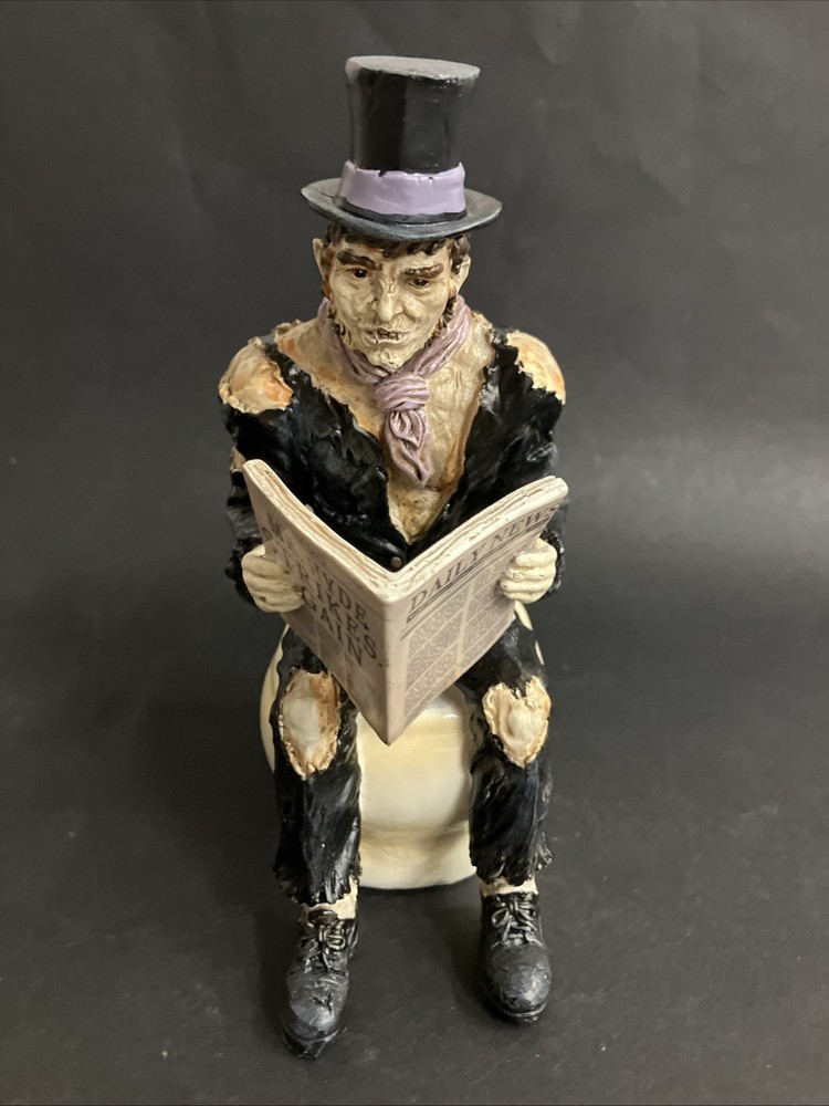 Dr. Jekyll Mr. Hyde on Toilet Tabletop Accent