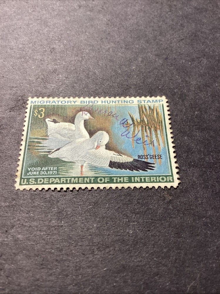Scott #RW37 Duck Stamp, Used Partial Gum-1970-US