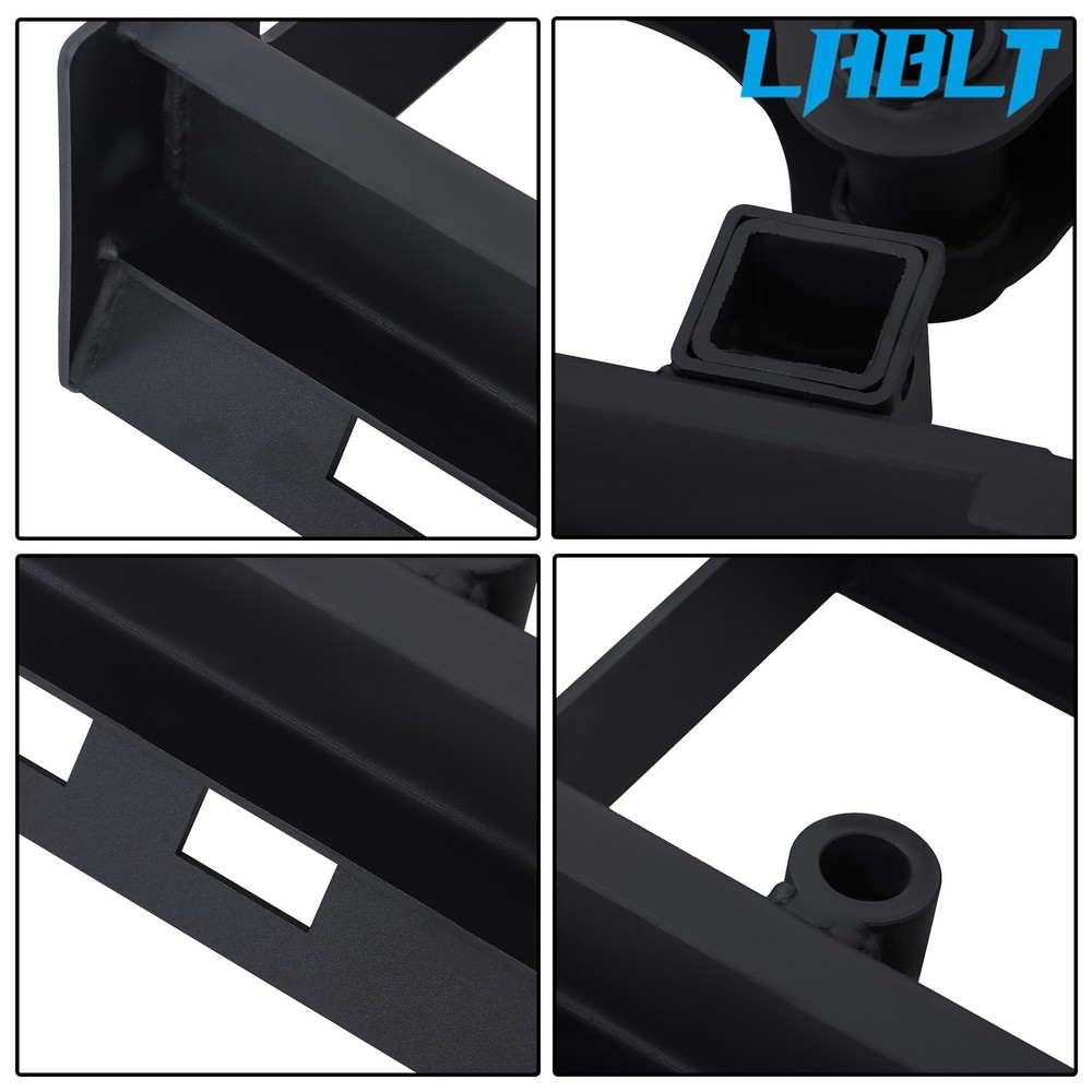 LABLT Skid Steer Pallet Fork Frame W/ Receiver Hitch & Spear Sleeves