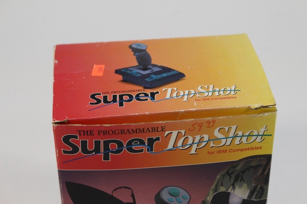Super Top Shot Programmable Flight Simulator Joystick GC-1000 IBM Compatible