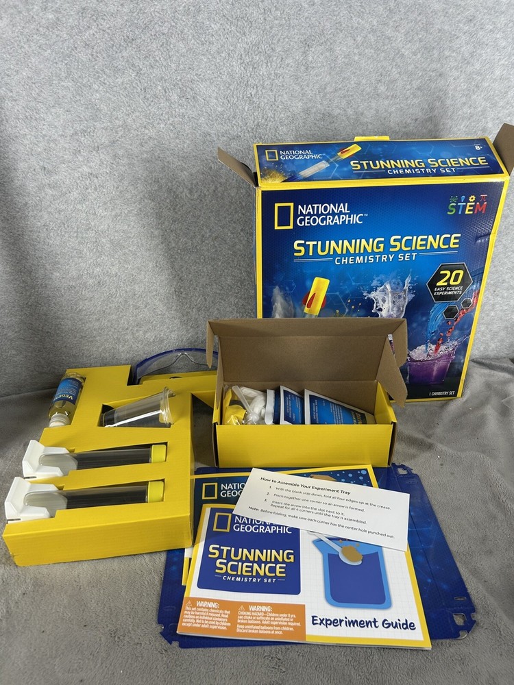 National Geographic Stunning Mega Science Kit with Over 45 Easy Experiments
