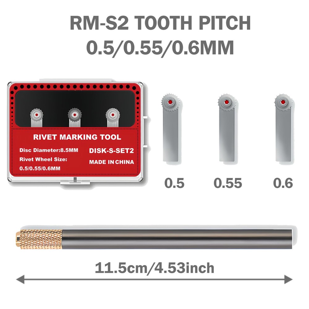 HUBEST Model Rivet Maker Tool with Handle for Hobby Craft RM-S2