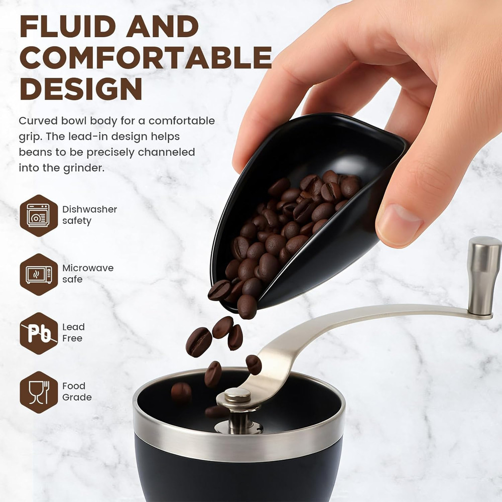 Ceramic Coffee Dosing Cup and Sprayer Gift Set with Spoon Rest and Holder