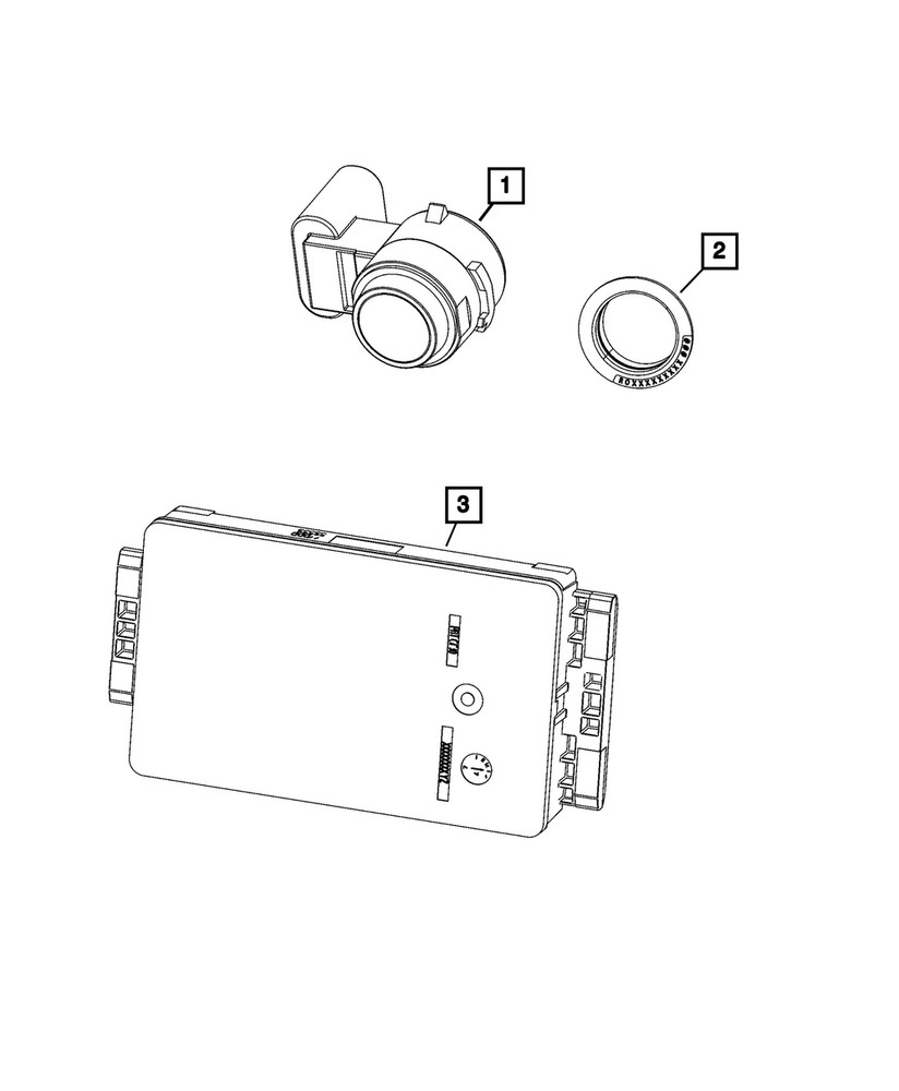 Genuine Mopar Park Assist Sensor 68713815AA