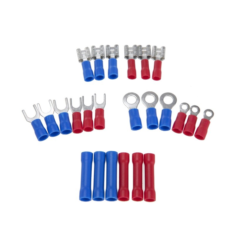 Wire Stripper Crimper Tool 25 Piece Terminal Set DIY Electrical Projects New