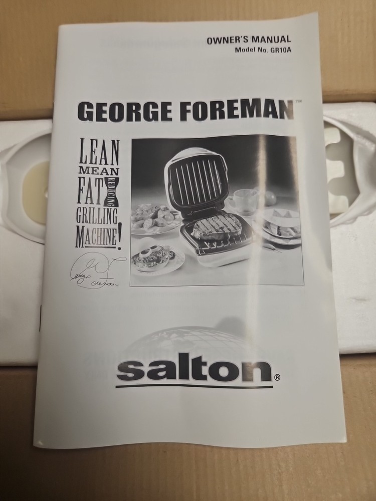 George Foreman Grill Model GR10A New IN BOX
