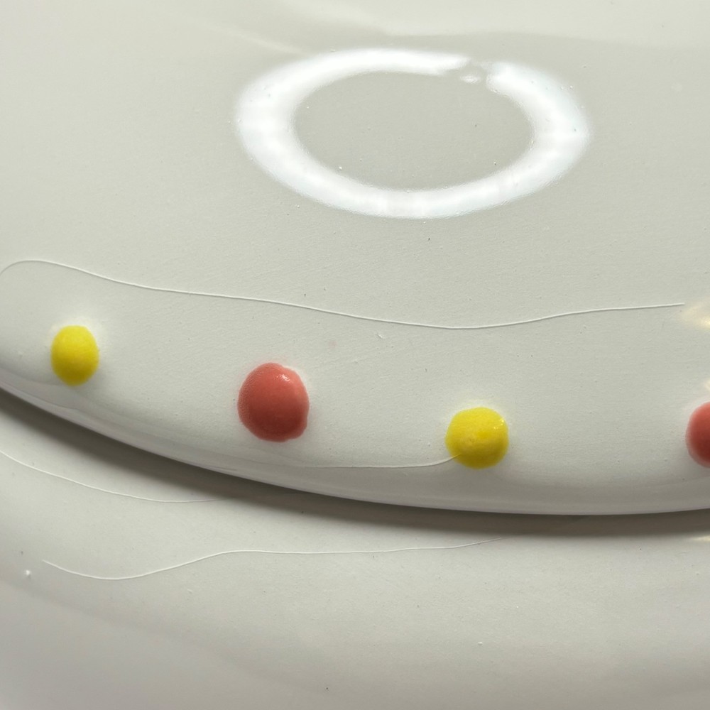 Cracker Barrel Easter Jelly Bean Bowl Candy Dish Spring Has Sprung Ceramic READ