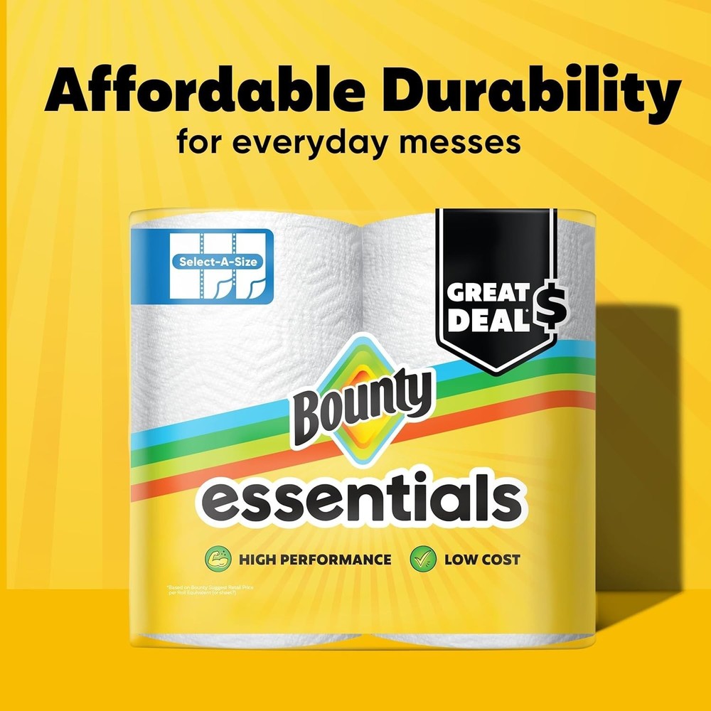 Bounty White Select-A-Size Paper Towel Roll (2 Triple Rolls)