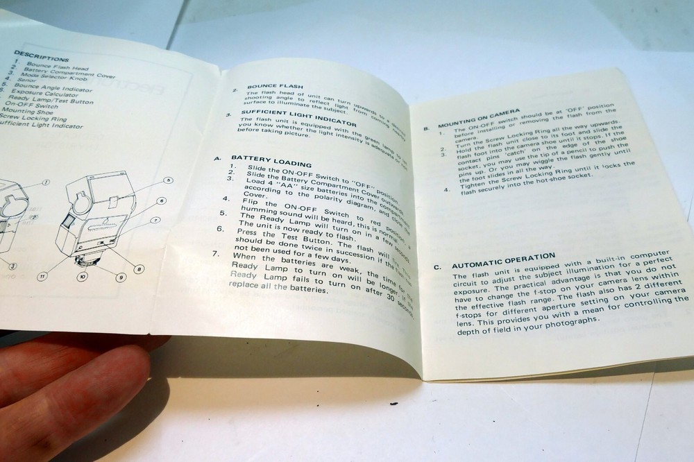 90-MDT Albinar Flash multi-Dedicated THYRISTOR Instructions manual Guide Book