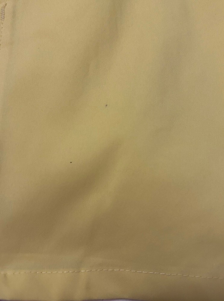 New Chic Flex Women's Scrub Top Size Small S Yellow Pullover Pockets