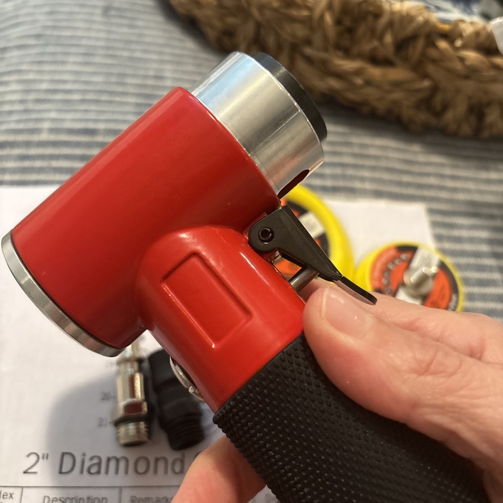 2" 3" Air Eccentric Sander Adjustable Airflow Valve New Open Red