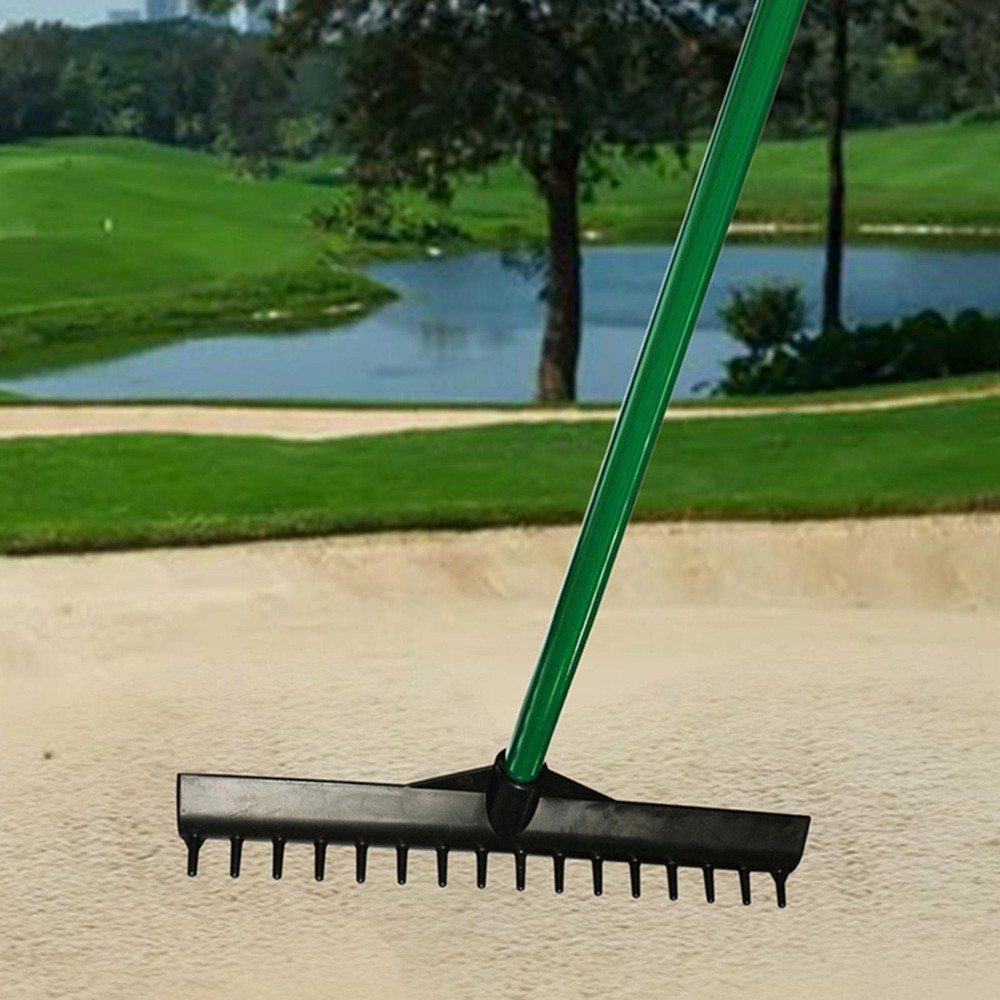 37.5x7.5cm Golf Bunker Rake Head Replacement, 16 Teeth Double Sided Sand Trap...