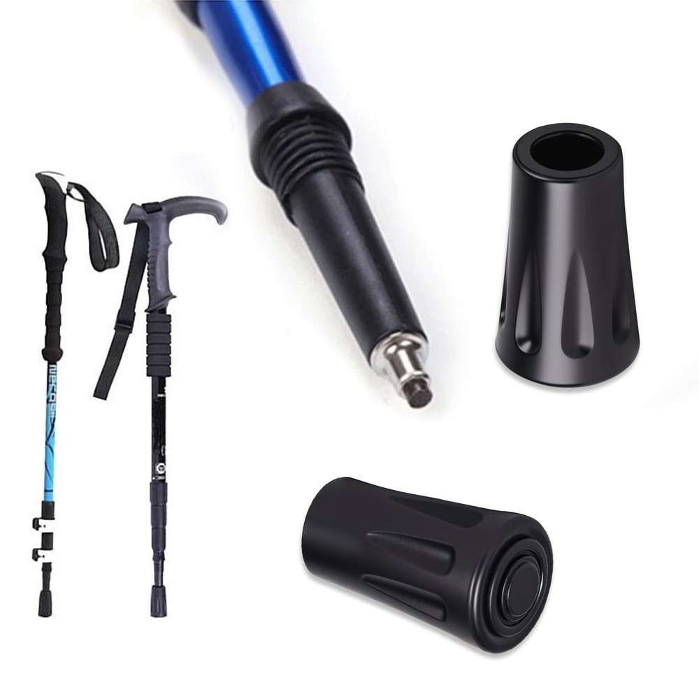 8Pcs Walking Stick Tips, Trekking Pole Tip, Walking Cane Tips Replacement
