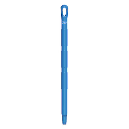 Vikan 29663 Color Coded Handle, 1 1/4 In Dia, Blue, Polypropylene