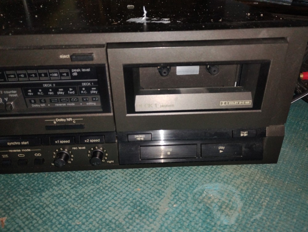 Technics RS-TR265 Stereo Double Cassette Deck HX Pro Retro 90s WORKS/**READ**