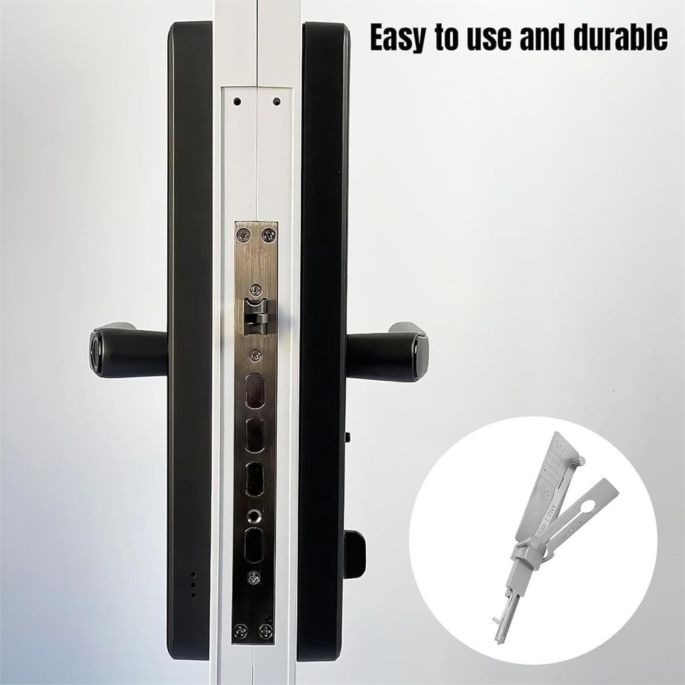 SS001 pro 2-in-1 Master Key Decoder Repair Tool, Stainless Steel Decoder Tool