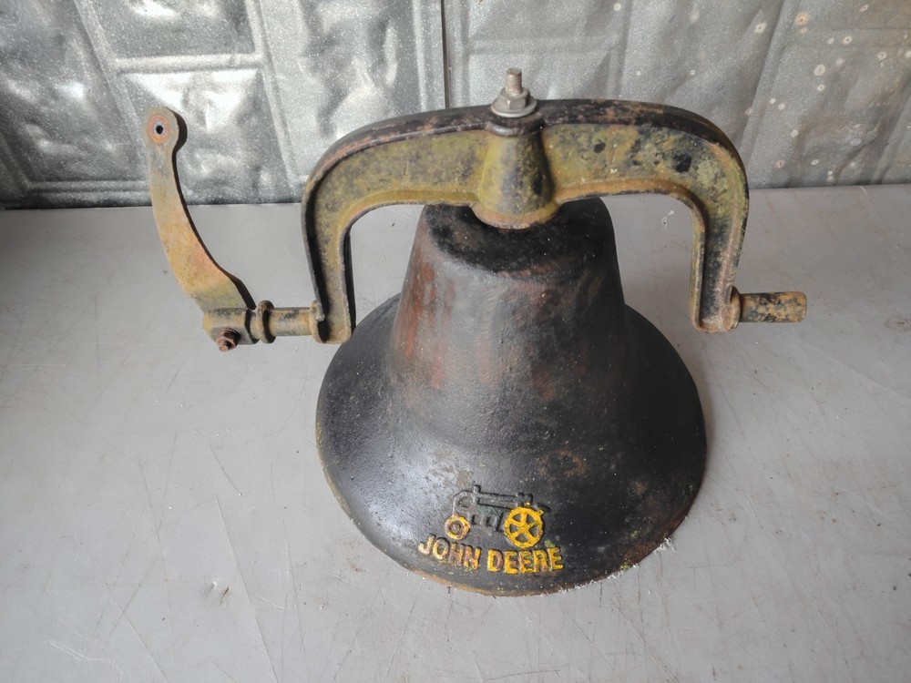 Antique Cast Iron John Deere 13" Farm Bell