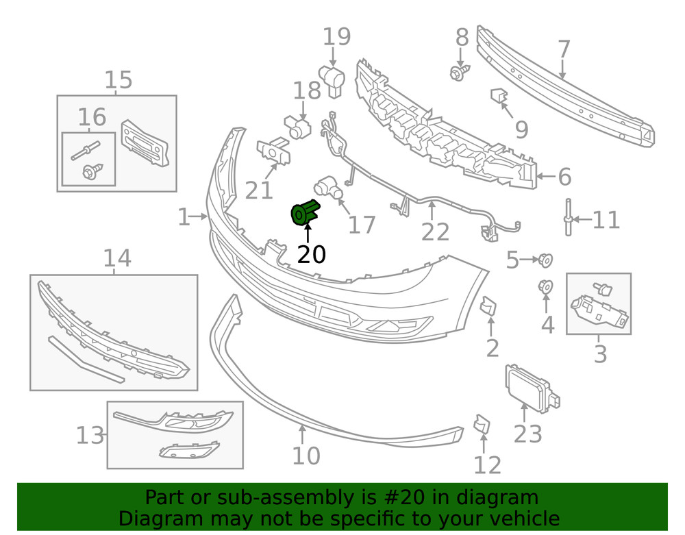 Genuine Ford Park Sensor Bracket DA5Z-15K861-AA