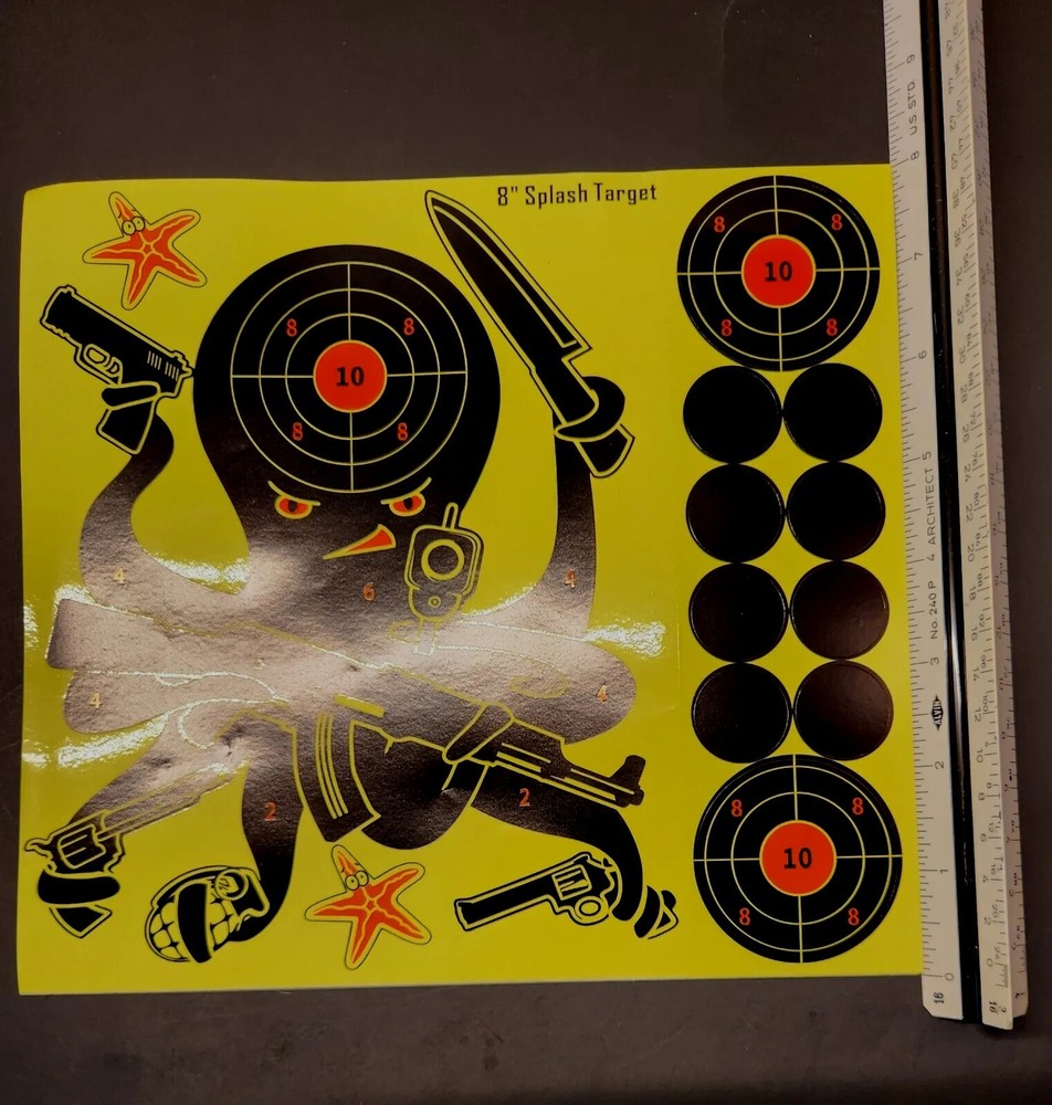 Danger Octopus Target 3 Pcs