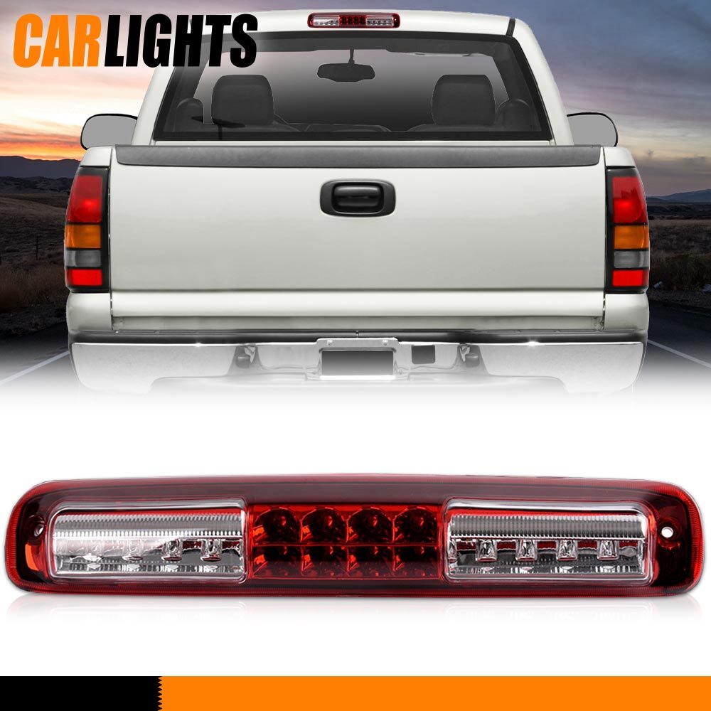 Clear LED 3rd Brake Light Cargo Lamp Fit For 99-06 Chevy Silverado GMC Sierra