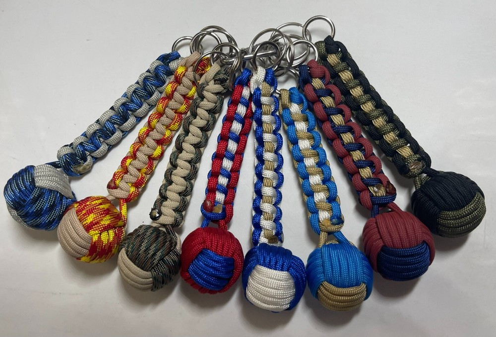 Military Monkey Fist Key Chains - Navy 2