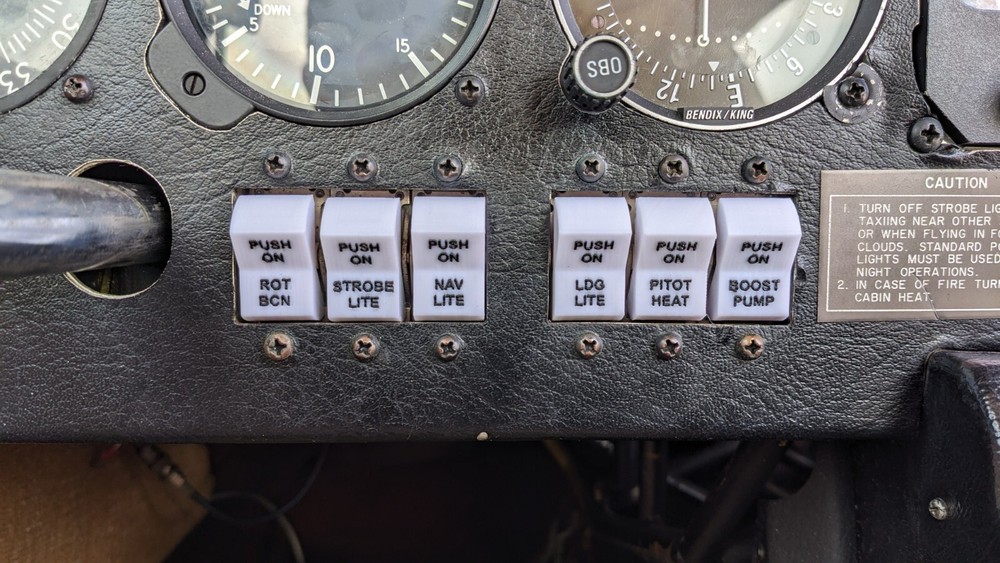 Nav Light Mooney Klixon Switch Cover