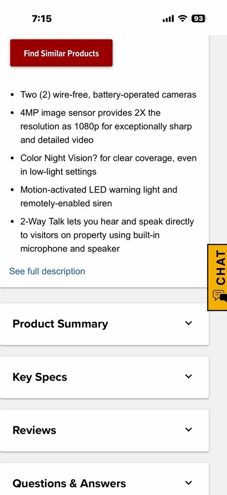 Lorex 2k Qhd Wire-Free Security System With Person Detection ￼