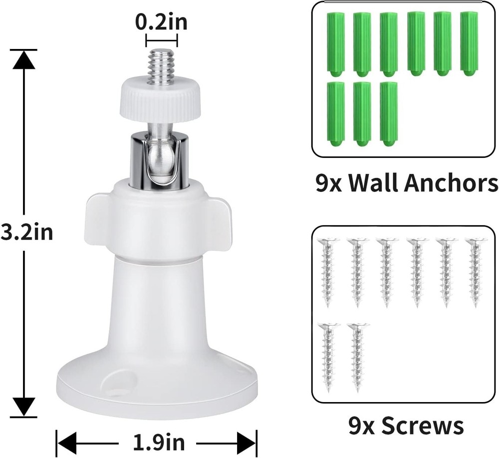 All-in-One Adjustable Wall Mount for Arlo Security Cameras - Waterproof (3 Pack)