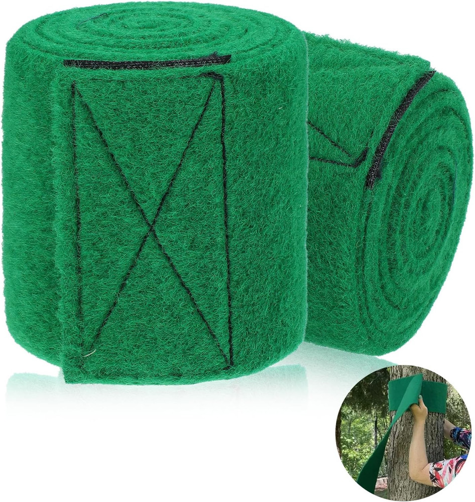 Tree Protector Kit for Slacklines - 79" X 4" Tree Guards - 2 Piece Non-Slip Felt