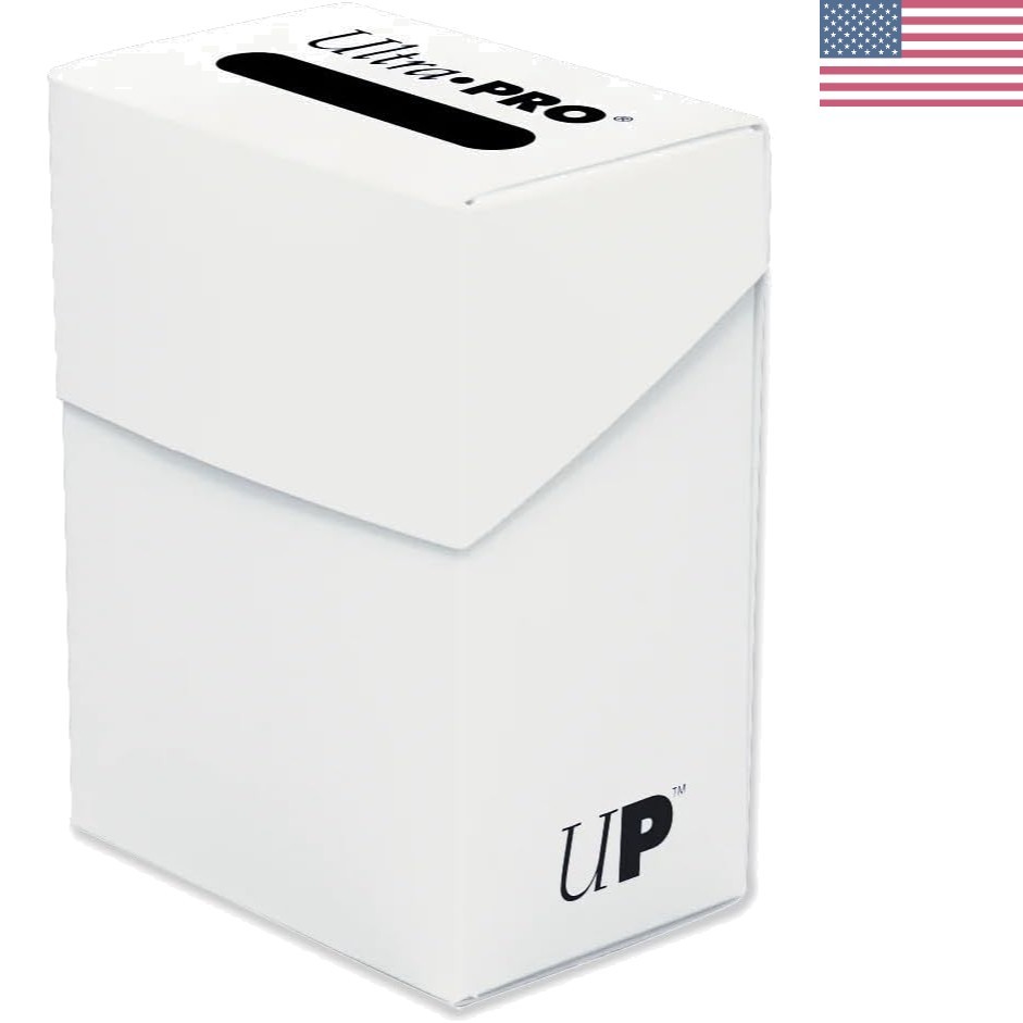 80L Solid Color Deck Box - Durable Storage for Trading Cards, Flip-Top Closure