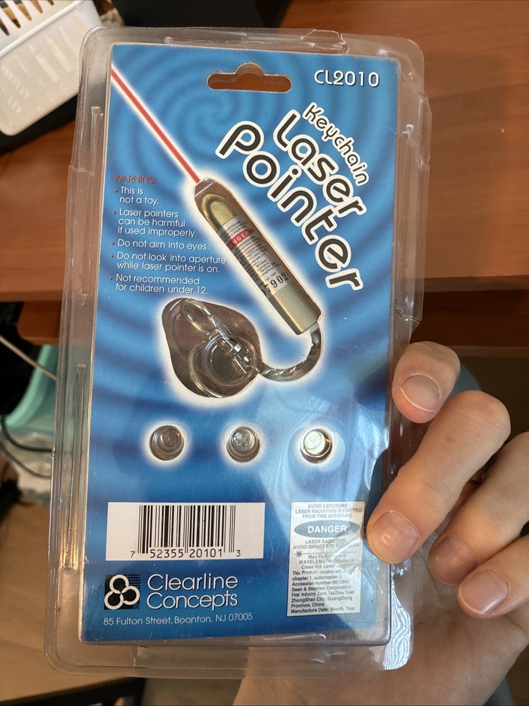 Keychain Laser Pointer CL2010 6 Pattern Tips Clearline Concepts