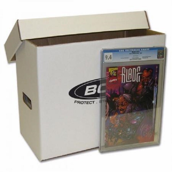 2 BCW High Quality White Boxes For CGC Graded Comics Thick Cardboad Storage DEAL
