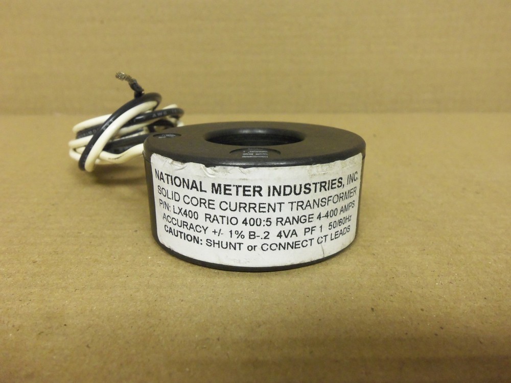 National Meter Industries Solid Core Current Transformer LX400 400:5 4-400 amp