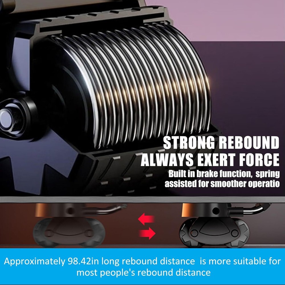 Uota Elbow Support Automatic Rebound Abdominal Wheel，Ab Roller for Black