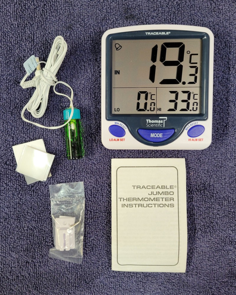 Thomas Traceable 1226M01 Jumbo Display Refrigerator/Freezer Thermometer