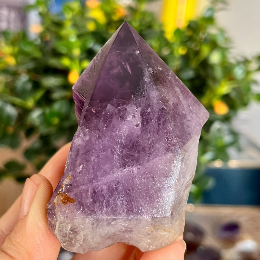 210g Natural Amethyst geode quartz clustercrystal specimen Healing