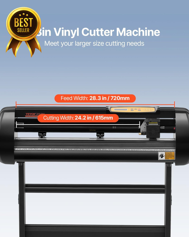 28in Vinyl Cutter Plotter Machine Adjustable Force Speed Signmaster Windows