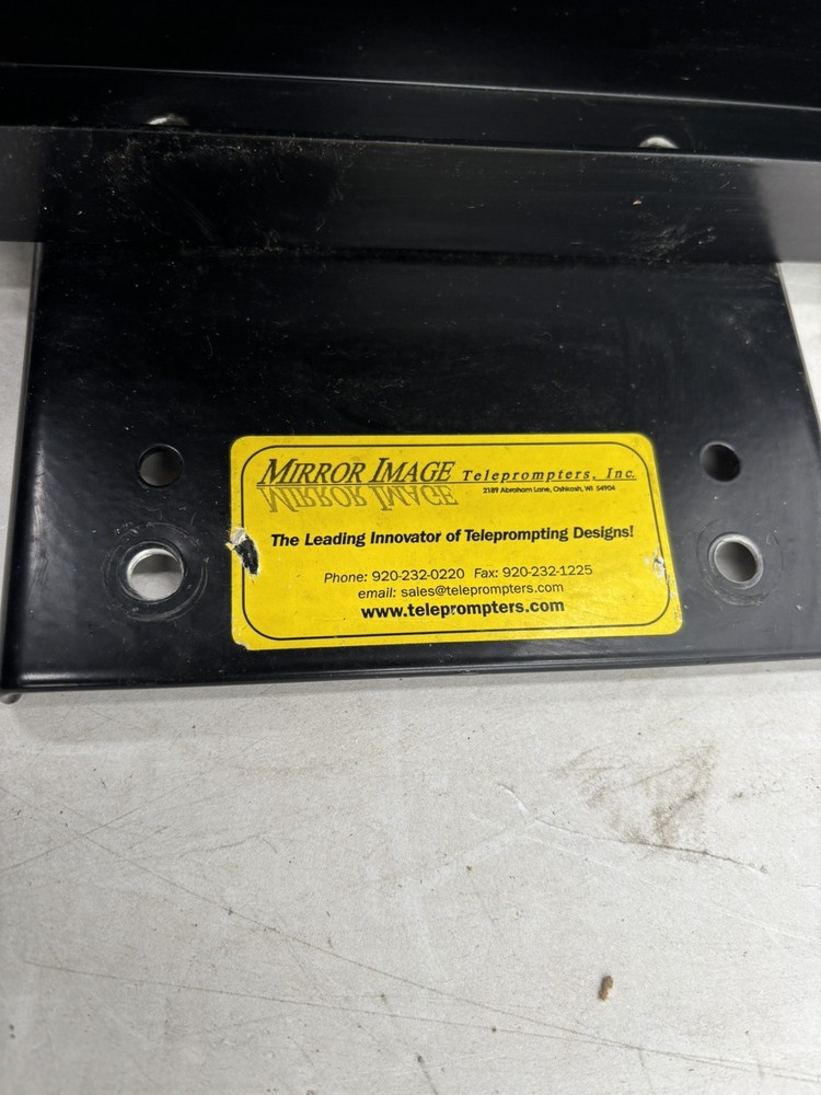 Mirror Image Teleprompter & Partial Mount; Missing Pieces