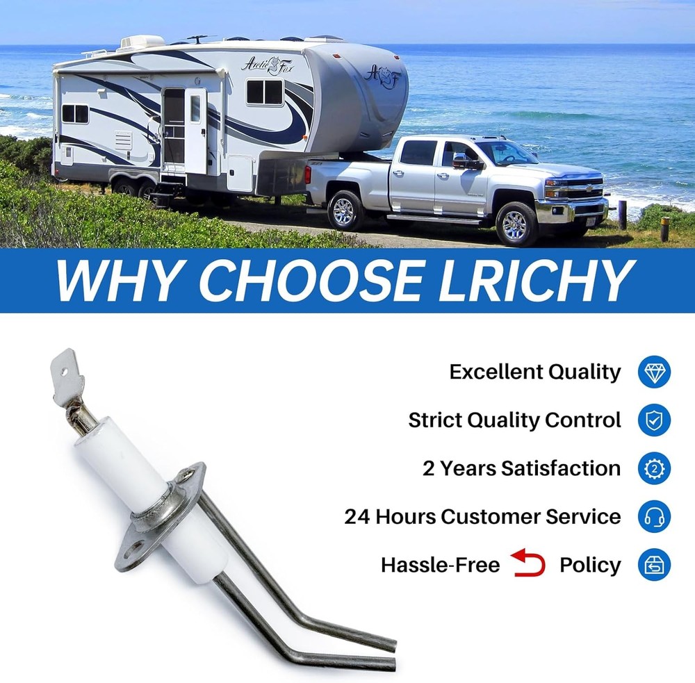 232258 RV Water Heater 2-Prong Electrode Assembly for Suburban water heaters SW