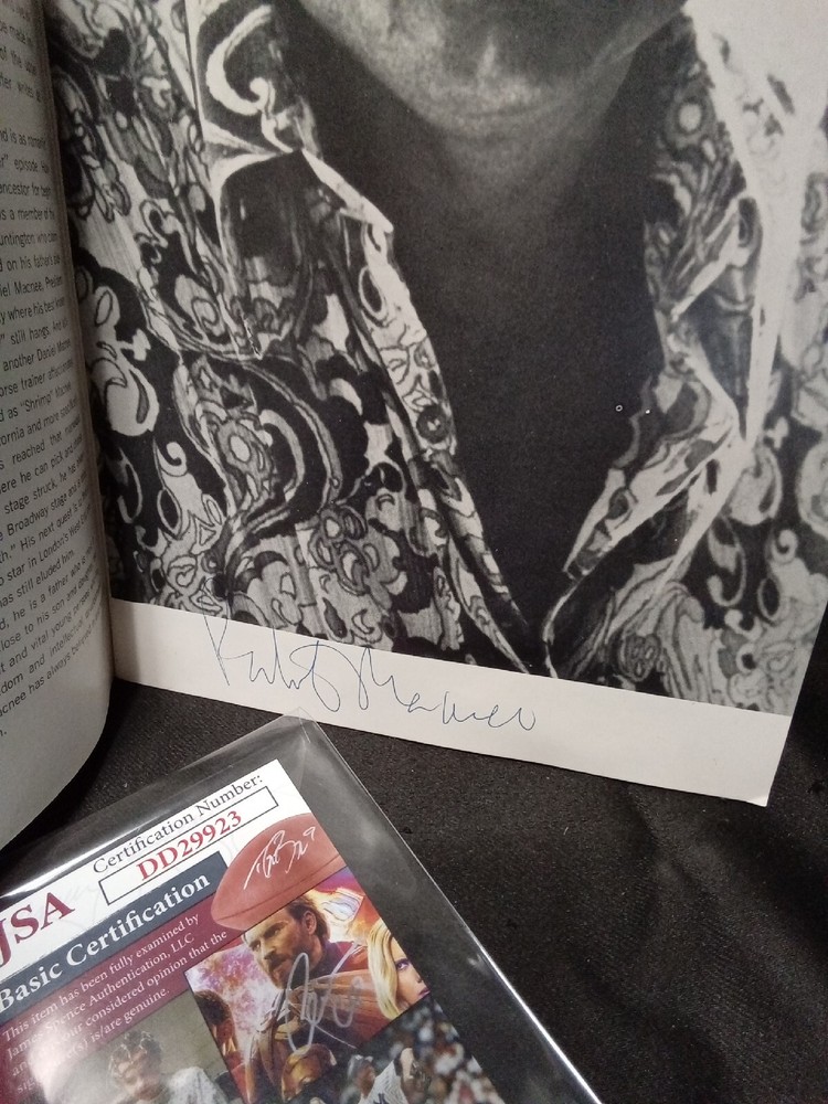 Patrick Macnee Signed “Sleuth” Program Twice – JSA COA -1 #